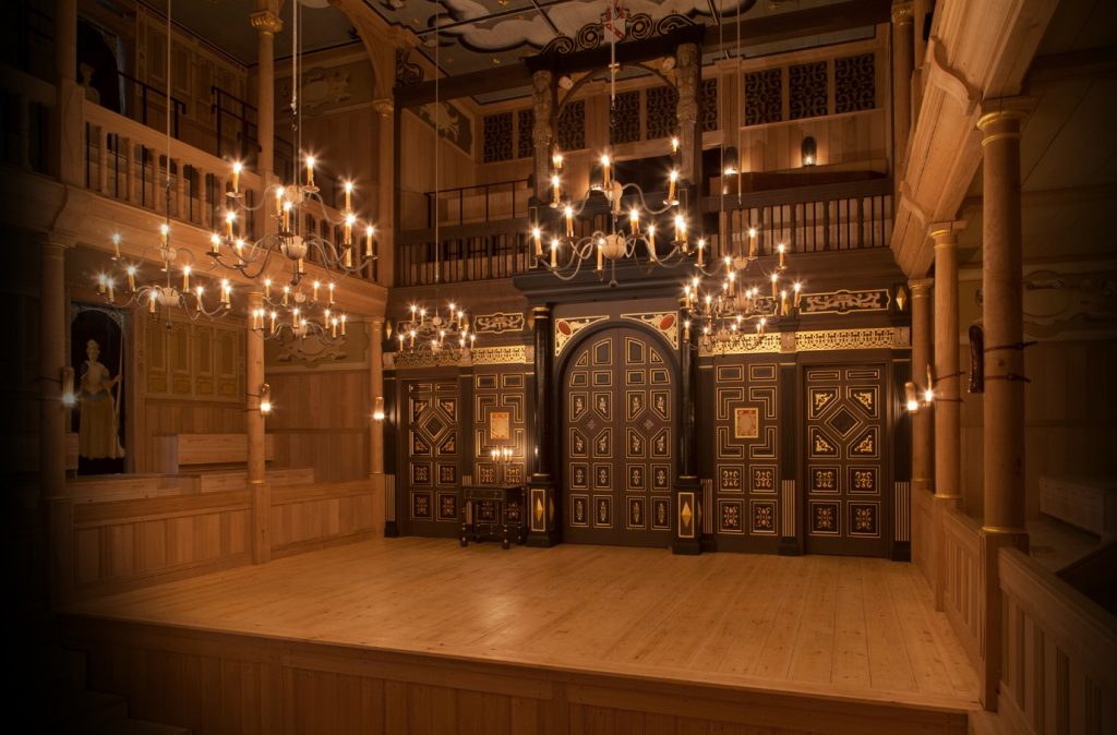 ete Le May, Interior of Sam Wanamaker Playhouse (2014), photograph, The Globe Theatre, London.